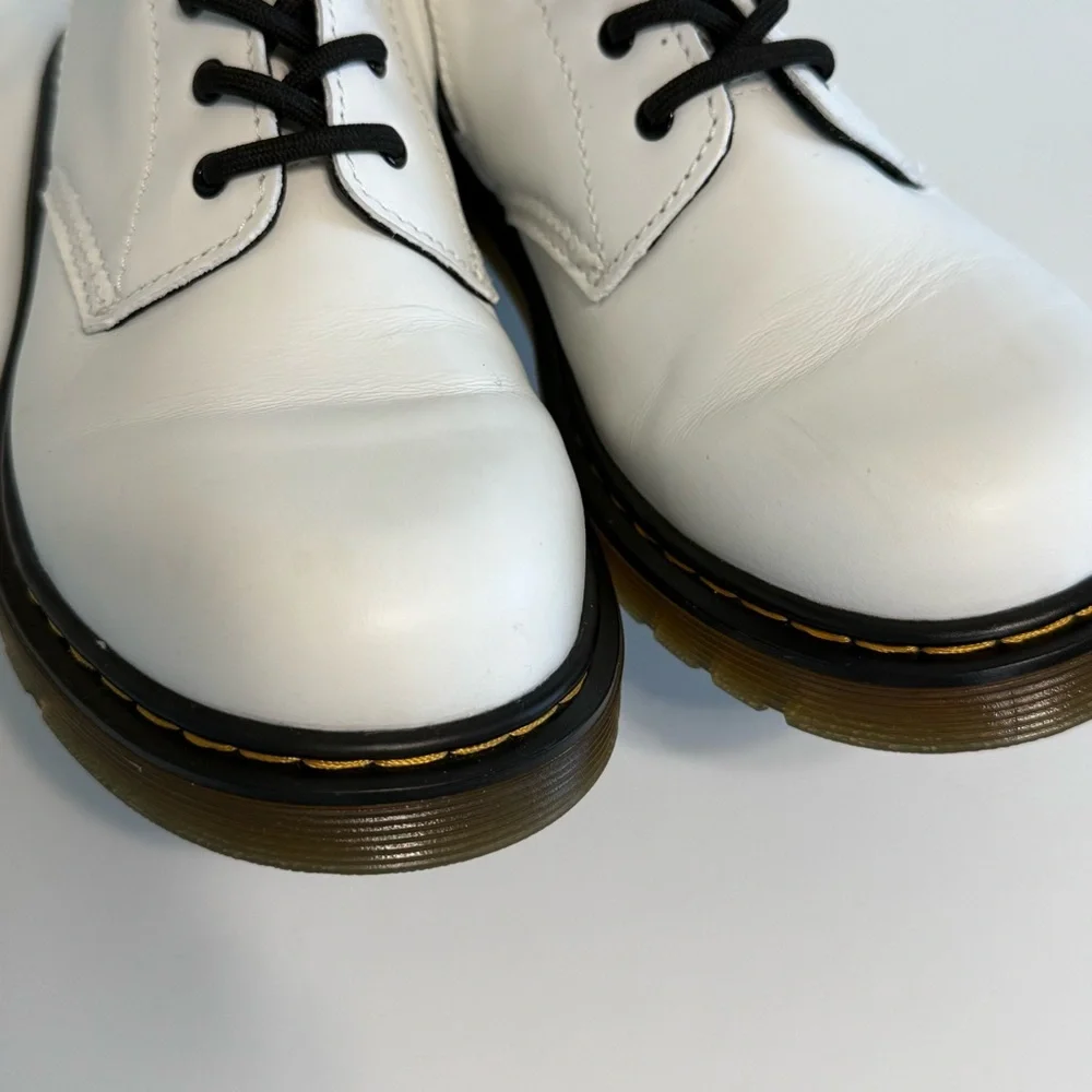 Dr. Martens 1460Y Combat Boots Women Size 6 Zipper Up Leather Bouncing Sole - Picture 9 of 14